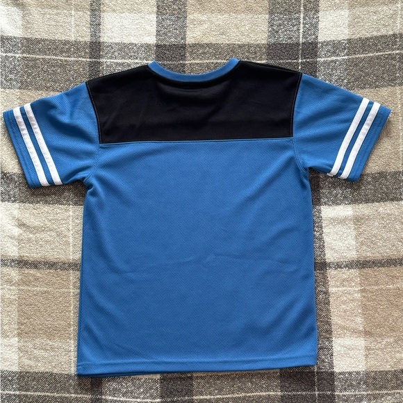 NFL Kids Blue and Black Lions Jersey EUC M 8/10 - Picture 2 of 6